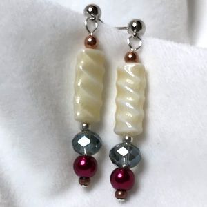 Handmade Earrings with Vintage and Modern Elements  (E03-1H)